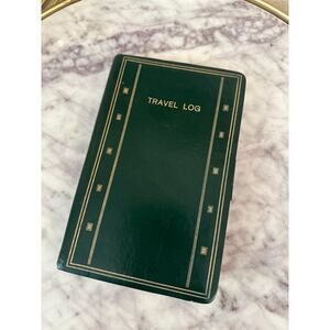 Vintage Rumpp & Sons Green Leather Travel Journal